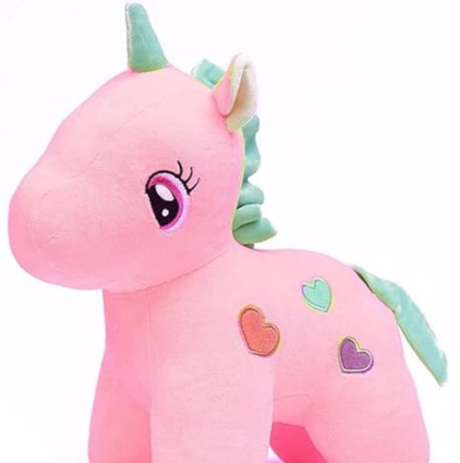 Unicorn Teddy Bear Soft Toy, 30 cm, Pink